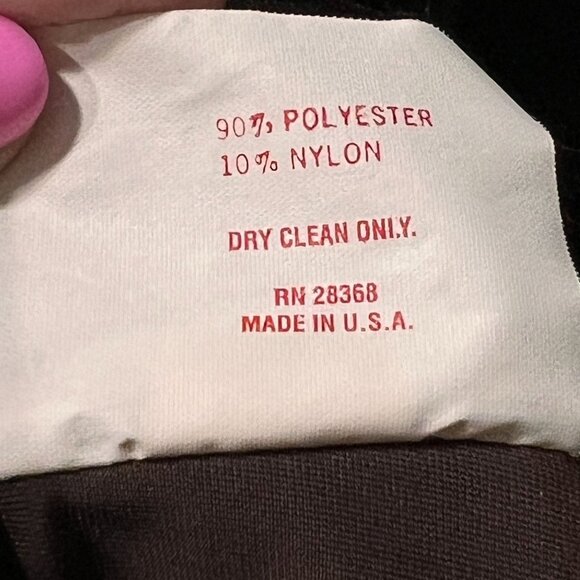 Vtg Misty Lane Brown Velvet Maxi Dress Goth Buttons Long Sleeves Sz 12 Darts USA - Picture 8 of 15